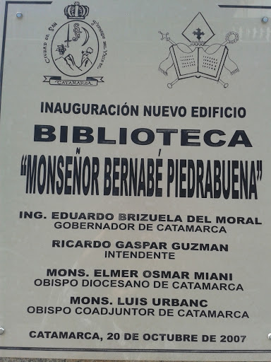 Biblioteca Monseñor Bernabé Piedrabuena