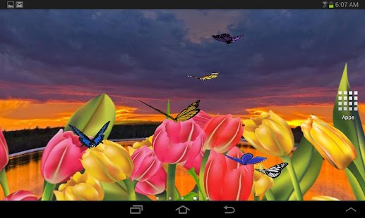3D Butterfly Garden Wallpaper Screenshots 7