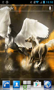 Free Two horses in water LWP APK