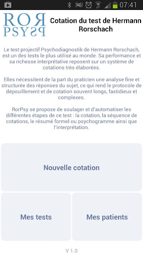 Cotation du test de Rorschach