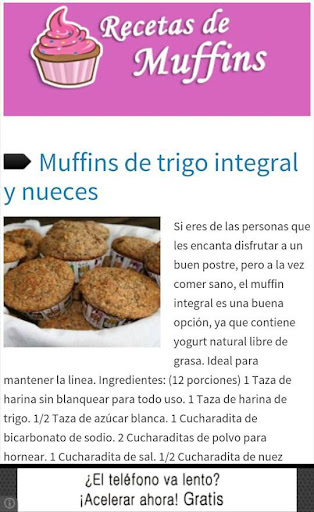 Recetas de Muffins - Cupcakes