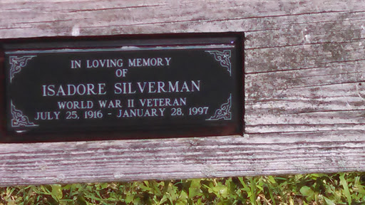 Isadore Silverman Memorial Bench