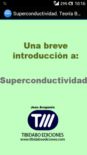 Superconductividad. Teoría BCS