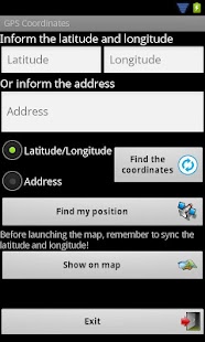 GPS coordinates Screenshots 1