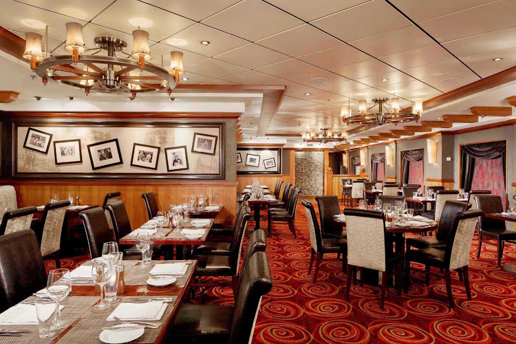 Cagney's Steakhouse on  Norwegian Cruise Line's Pride of America is known for delicious Angus Beef, refreshing cocktails and special truffle fries.