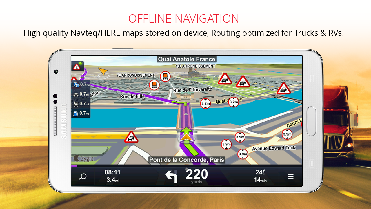 Sygic Truck GPS Navigation- screenshot