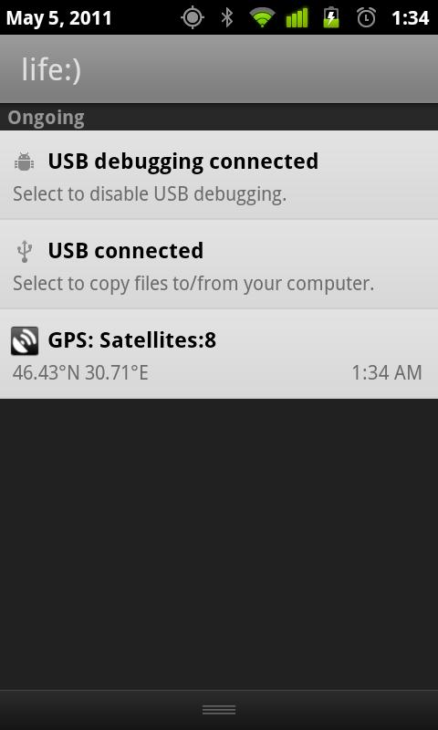   GPS over BT – snimka zaslona 