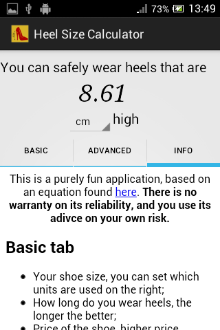 【免費生活App】Heel Size Calculator-APP點子