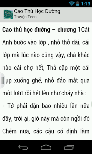 【免費書籍App】Cao Thủ  Học  Đường (cực hay)-APP點子