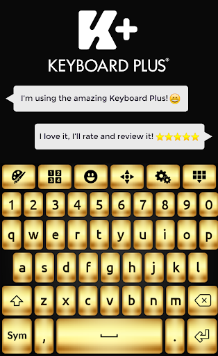 Gold Glow Keyboard Theme