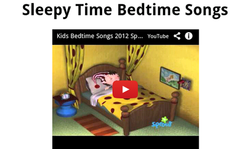 【免費娛樂App】Sleepy Time Kids Songs-APP點子