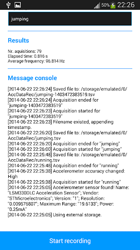 免費下載生產應用APP|Accelerometer Data Recorder app開箱文|APP開箱王