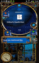 Steampunk GOSMS Pro PopUp Blue poster 3