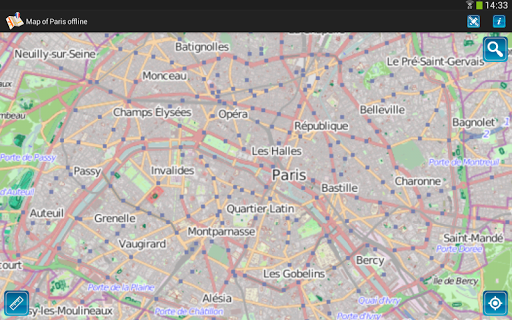 Map of Paris offline