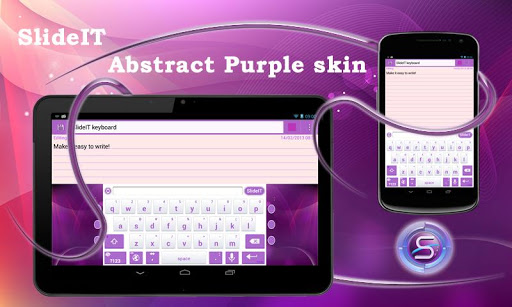 【免費個人化App】SlideIT Abstract Purple Skin-APP點子