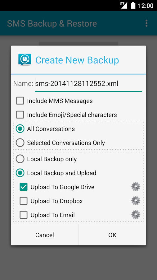 SMS Backup & Restore - screenshot