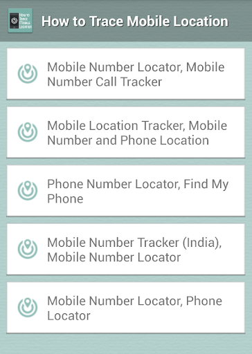 how to Trace Mobile Location