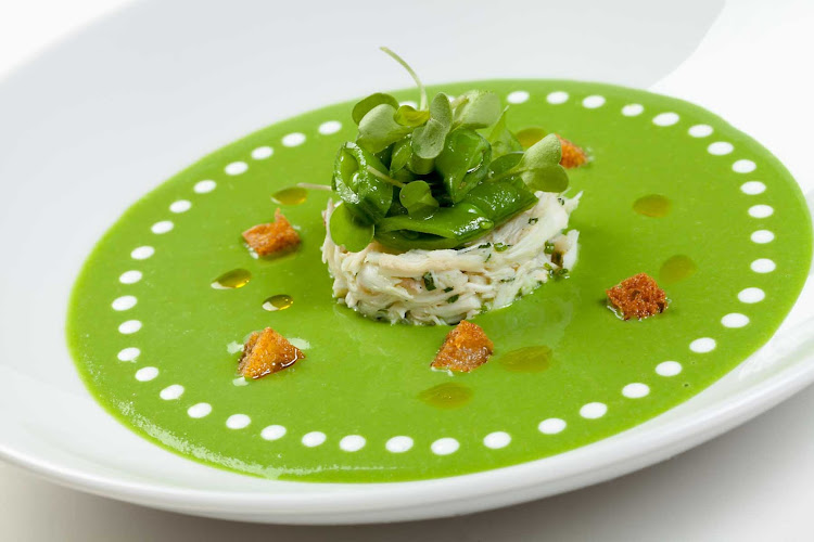 A dish prepared in Celebrity Cruises's Main Restaurant.