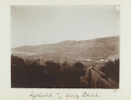 Gezicht op Nablus, gezien vanaf de Ebal