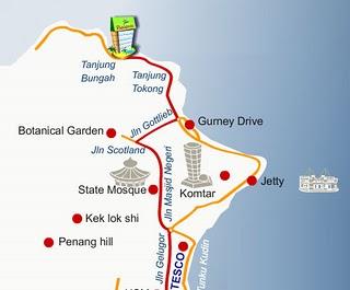 Map At Gayas Beach Side Bar Restaurant Malaysia Food