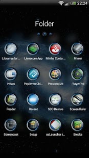 How to install Blue Galaxy GO Launcher Theme 1.02 apk for pc