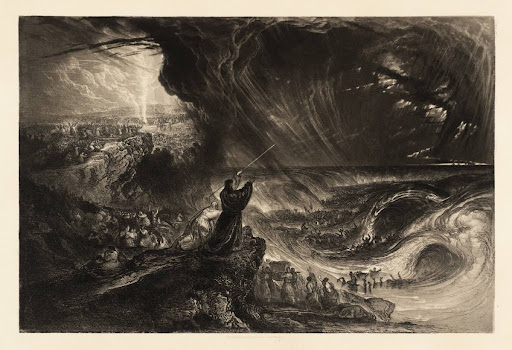 Plate from 'Illustrations to the Bible': The Destruction of the Pharoah's Host