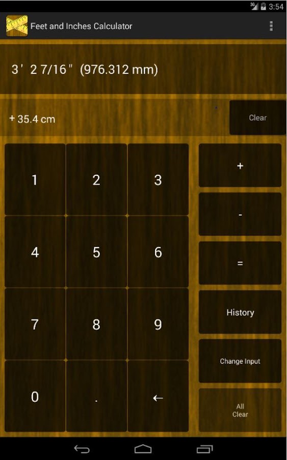 Feet & Inches Calculator Android Apps on Google Play