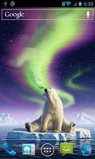 Free Download White bear in the north LWP APK for Android
