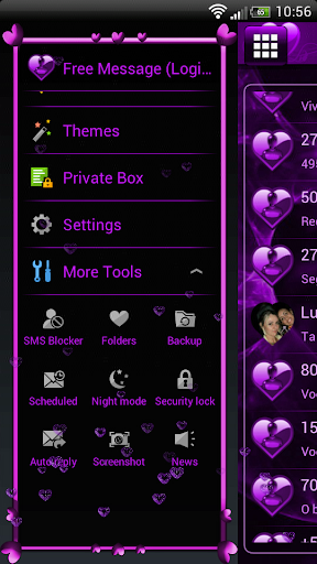 免費下載個人化APP|Valentines Purple GO SMS Theme app開箱文|APP開箱王