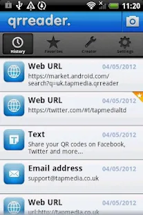 QR Reader for Android - 螢幕擷取畫面縮圖