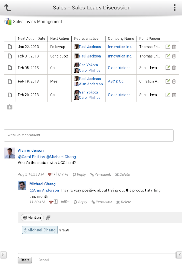 kintone Android Apps on Google Play