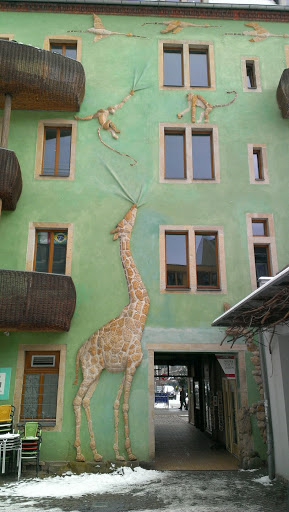 Giraffe in der Kunsthofpassage