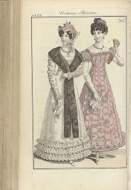 Journal des Dames et des Modes, editie Frankfurt 1 Avril 1822, Costumes Parisiens (14)