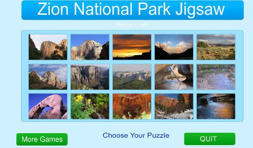 Zion National Park Jigsaw