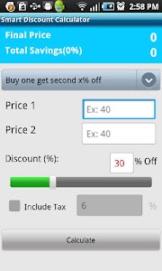 Smart Discount Calculator screenshot 1