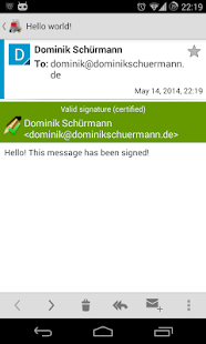  OpenKeychain: Easy PGP – Vignette de la capture d'écran  