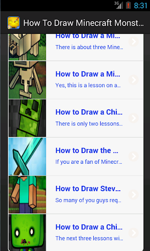 【免費書籍App】How To Draw Minecraft Monsters-APP點子