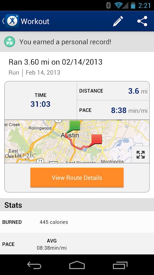 Map My Fitness Workout Trainer Android Apps on Google Play