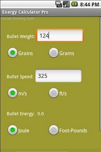 Free Download Bullet Energy Calculator Pro APK