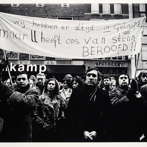 Protestdemonstratie Tegen Bedrijfssluiting Eddy Posthuma De Boer 1977 