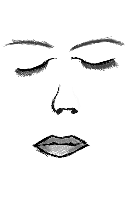 realistic face.