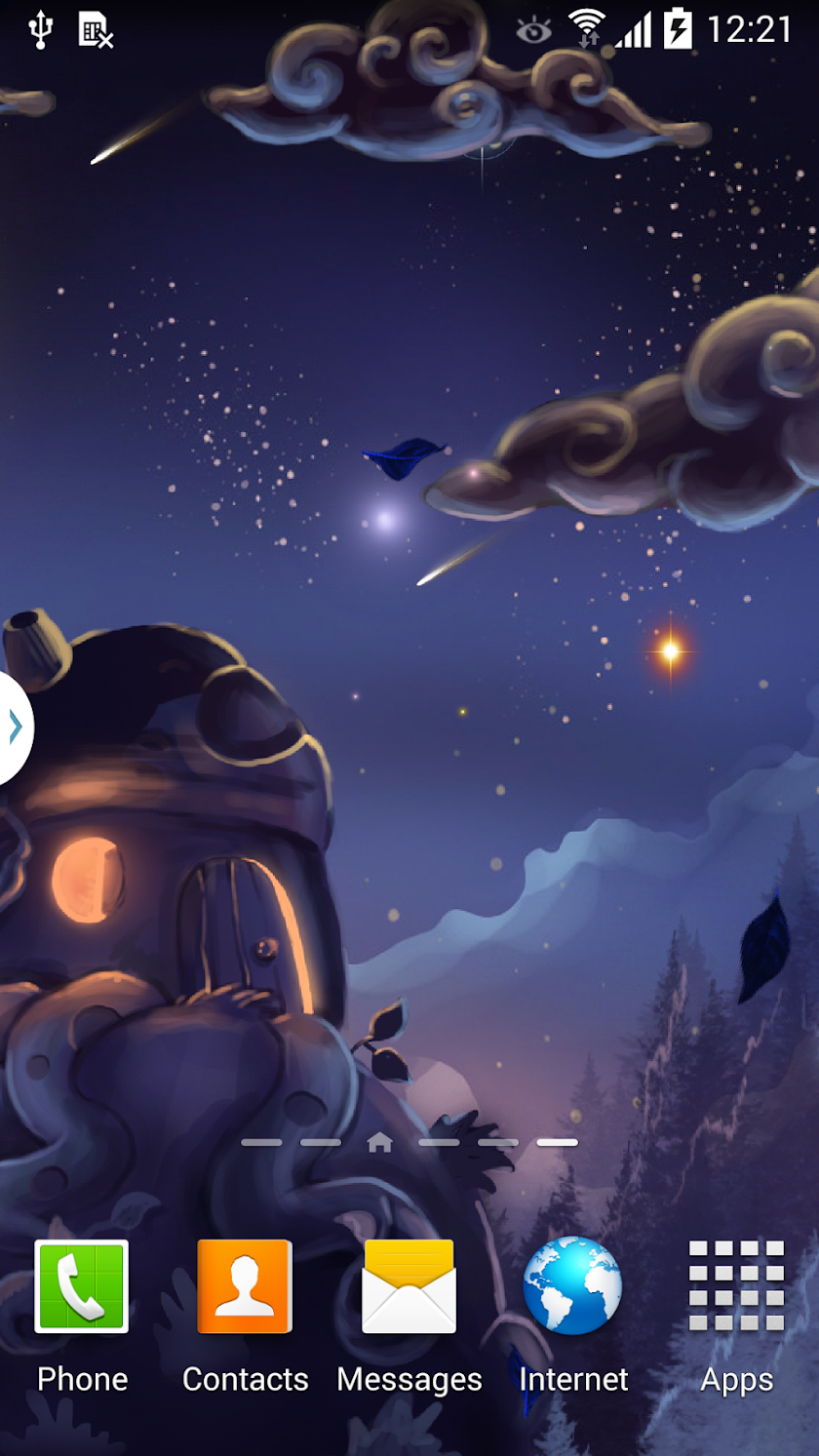 Meteor Shower Live Wallpaper Screen 2