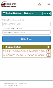 Indian Railways @etrain.info Screenshots 17