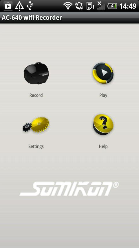 Android application Somikon AC-640.wifi screenshort