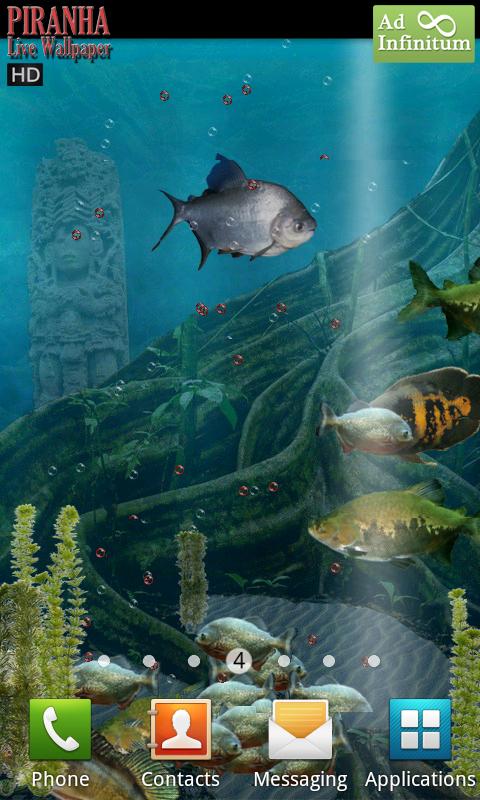 Android application Piranha Live Wallpaper HD screenshort