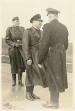 Mussert op de Afsluitdijk. Fotodienst NSB, 1942