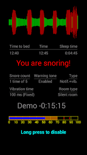 Stop snoring detect & warning Screenshots 0