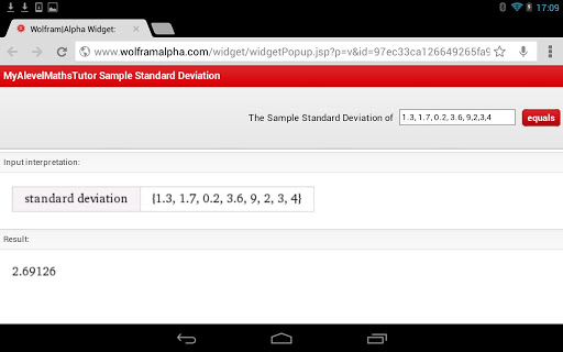 Standard Deviation Calculator