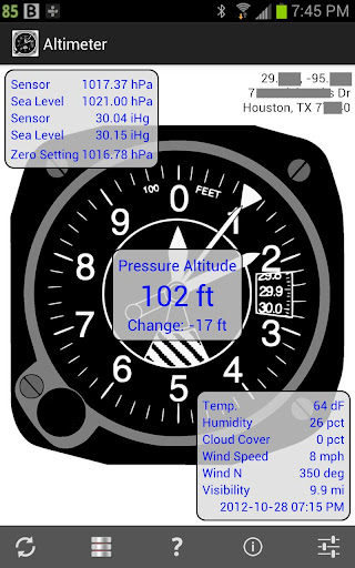 Altimiter Barometer Monitor