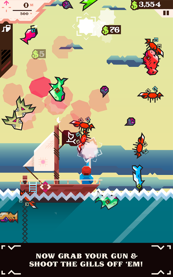 Ridiculous Fishing - screenshot